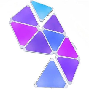 5V Smart Triangle RGB LED Wall Light Panels Rhythm Edition 10 piece