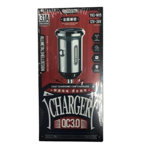 12/24V 3.1A Quick Charge Car USB Charger Base YK-M15