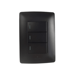 4x2 3 Lever Light Switch Charcoal S2-103/1