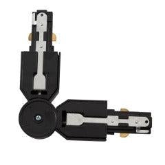 Flexible L Shape Connector for Track Lighting Black - S554