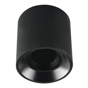 Surface Mount Straight Downlight with Antiglare Ring Black - Polycarbonate DL118