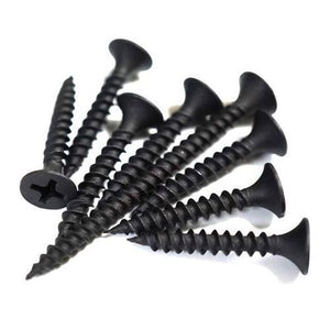 6x25mm Drywall Screws Black 100 Pack