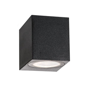 GU10 Outdoor Wall Lamp IP54 Square Black