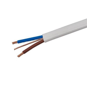 4mm Twin Flat Cable With Earth Premium Per Meter