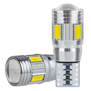 2pcs 12v T10 6 x 5630 Led Park Light Bulb 6000k NA32