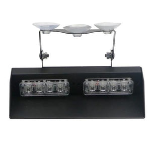 12-24v 8 Led Dash Mount Flashing White R1-019c
