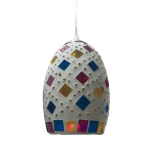 E27 Mosaic Ceiling Fitting Diamond Rainbow Bing Light