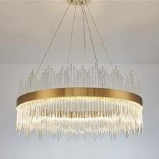 Tri-Colour Crystal Lux Chandelier 600mm DRSA7000