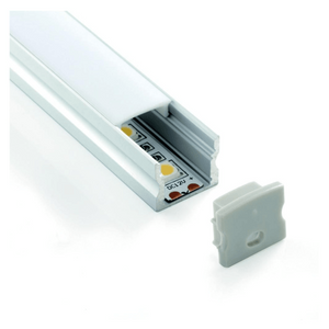 3m Low Spotting Deep Aluminium Channel for LED Strip Lights  17x14.2mm  - 513
