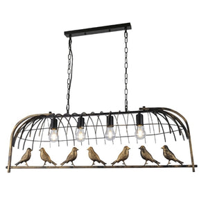 E27 Dining Lamp Black & Gold DL6132/4