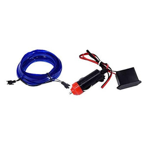 12v EL Wire With Car Lighter Plug Blue Bing light