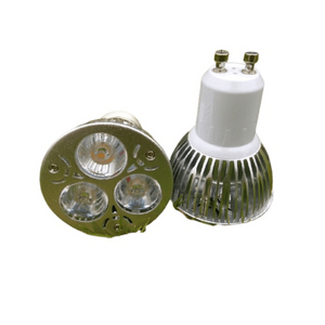 Gu10 1w x 3 Led  Green Aluminium Bing Light