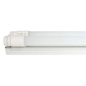 T8 4FT Double Open Channel Slim Fitting With LED Tubes 6500K - 1 Sided Combo