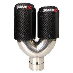 Carbon Fiber Y Type Exhaust Tip - Offset