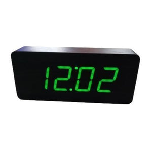 Digital Led Clock With Power supply Wooden Finish