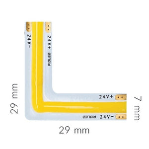 LED Strip Light COB  Corner Connector 3000K 10w-24V-WW-L Pio