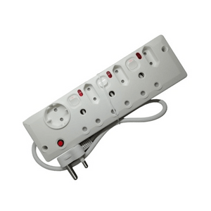 7 Way Multi Plug With Switches P-07b Redisson