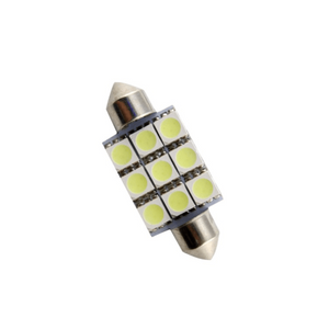 12v 5050 x 9 Led Festoon Bulb 6000k Bing Light