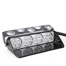 12-24v 4 Led x 4 Dash Mount Flashing White S16