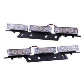 12-24v 2 Module x 6Led Grill Mount Flashing White