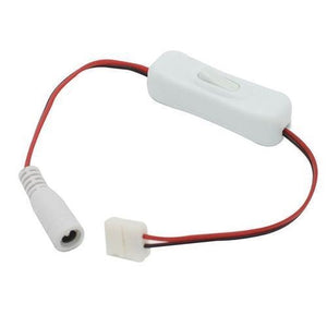 8mm Inline dc connector with switch