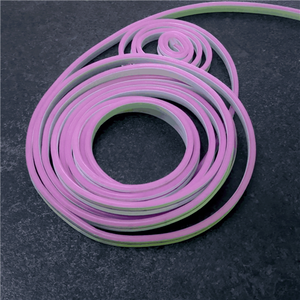 12v 6mm Neon LED Strip Light Pink 5m With AC Adaptor