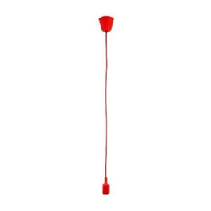 E27 Pendant Light Holder Red DRSPE12