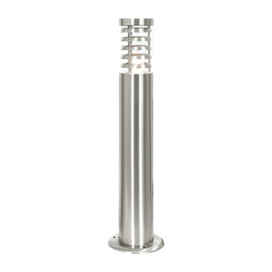 Outdoor Stainless Steel Bollard with Clear Polycarbonate Cover IP44 - L606