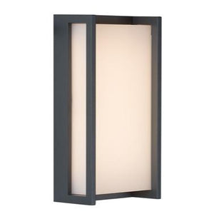 Qubo LED Outdoor Wall Light 18w Grey 3000k O541