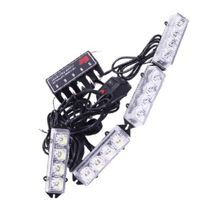 12v 4 Led x 4 Grill Mount White Led-4dh Federal Signal
