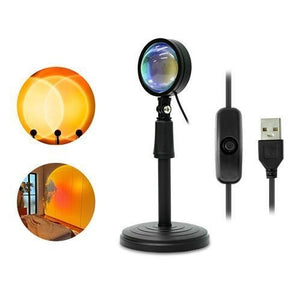 Mini Usb Red Sunset Projection Lamp Q07