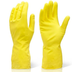 Latex Household Gloves Yellow - Large Pair