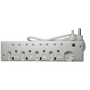 9 Way Multi Plug With Switches P-09b Redisson