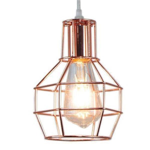 Pendant Light Cage Rose Gold 7489-1