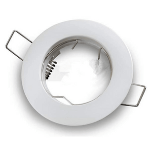 White Downlight Holder Straight Budget