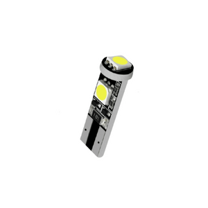 12v T10 5050 x 3 Led Park Light Bulb 6000k Bing Light