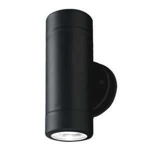 Gu10 7w x 2 Outdoor Wall Light Pvc Black  L332 Bright Star