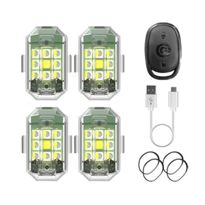 7 Color LED Wireless RGB Modules 4 Set with Remote Control DL-004