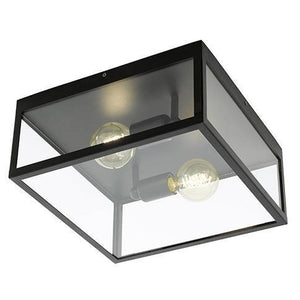 Charterhouse black and clear glass ceiling light C471