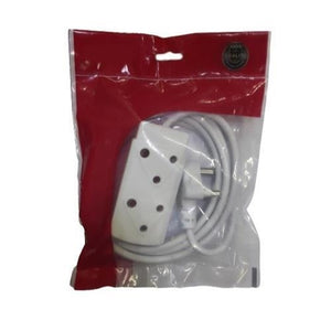 Extension Cord White 1.00mm 3m Double Eurolux