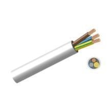 1.0mm Cabtyre 3 Core Cable HQ White 1 Meter