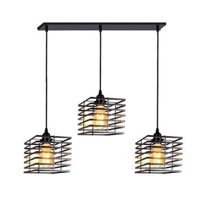 3x Multi Level Steel Ceiling Pendant - DRSPE99