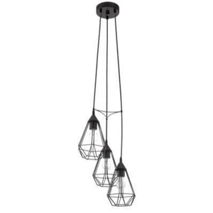 Tarbes 3LT Pendant 310mm Black P691