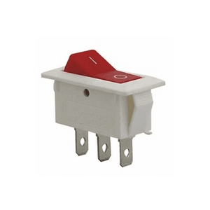 250v 15a Rocker Switch White With Red LED