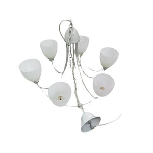 E14 x 6 Hanging Wooden Chandelier Bing Light