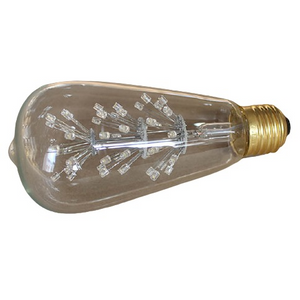 E27 3W LED Filament Bulbs Red 45 LED ST64