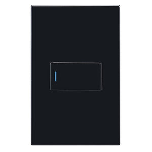 1 Lever 1 Way Modern Wall Switch Black - RES47