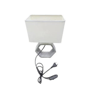 E27 Table Lamp 360mm Grey H422L Grey