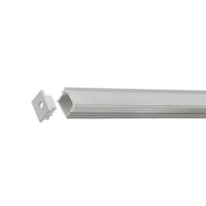 2M Low Spotting Deep Surfaced Aluminium Channel for LED Strip Lights 16mm x 12.5mm - HVS423
