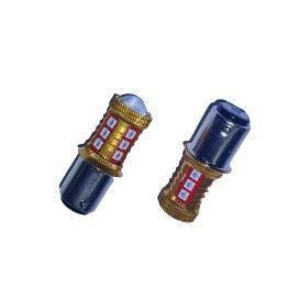 12v Red Double Contact Dual Brake Light Bulb 2 Pack